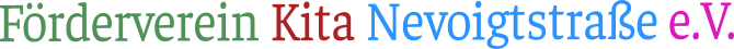 Logo des Fördervereins der Kita Groß und Klein Nevoigtstaße e.V